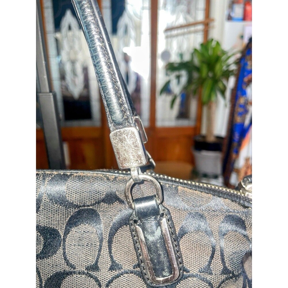 Coach Kelsey Satchel signature black smoke canvas And Wallet Project Bag’s - Picture 10 of 16